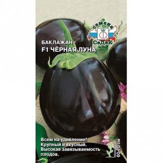 Баклажан Черная луна F1, семена изображение 9