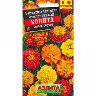 Бархатцы отклоненный (тагетес) Бонита, смесь окрасок Аэлита изображение 14