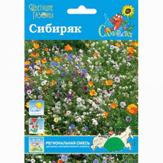 Газон цветущий Сибиряк, смесь окрасок Русский огород НК изображение 1
