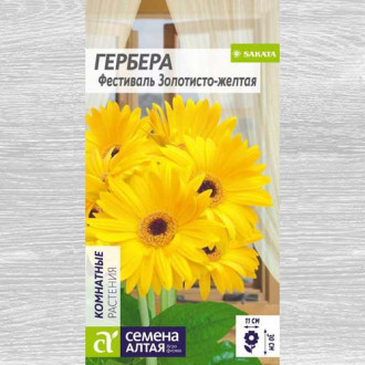 Гербера Фестиваль золотисто-желтая изображение 6