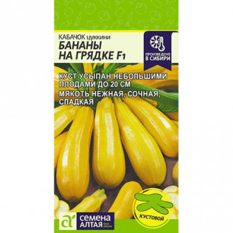Кабачок Бананы на грядке F1 Семена Алтая изображение 3