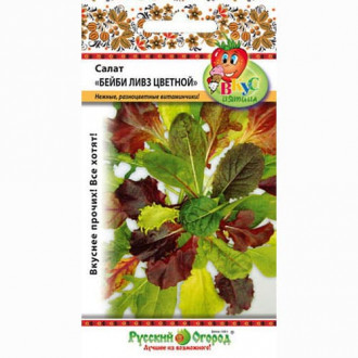 Салат листовой Бейби Ливз цветной, смесь сортов Русский огород НК изображение 3
