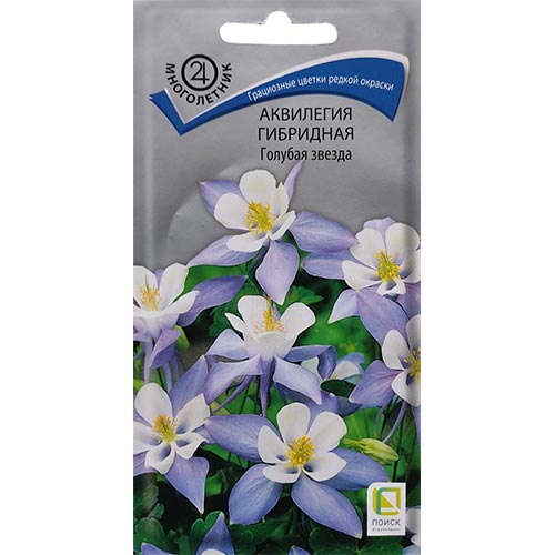 Аквилегия Голубая звезда, семена изображение 1 артикул 92845