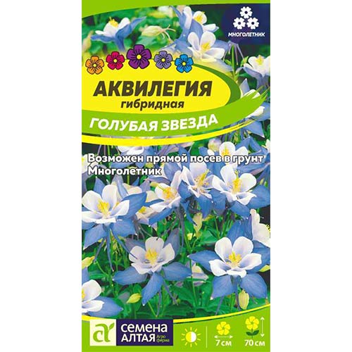 Аквилегия Голубая звезда Семена Алтая артикул фото 1 Аквилегия Голубая звезда Семена Алтая изображение 1 артикул 81603