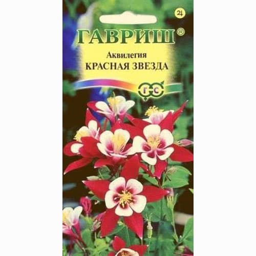 Аквилегия Красная звезда Гавриш артикул фото 1 Аквилегия Красная звезда Гавриш изображение 1 артикул 91885