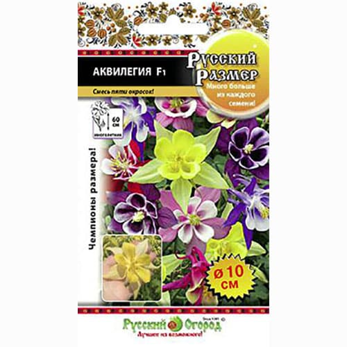 Аквилегия Русский Размер F1, смесь окрасок Русский огород НК изображение 1 артикул 69921