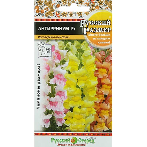Антирринум (львиный зев) Русский Размер F1, смесь окрасок изображение 1 артикул 92415