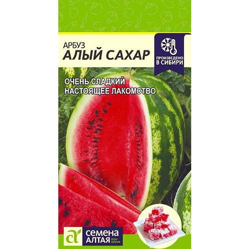 Арбуз Алый сахар Семена Алтая артикул фото 1 Арбуз Алый сахар Семена Алтая изображение 1 артикул 78042