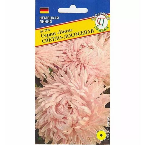 Астра Гном Светло-лососевая, семена артикул фото 1 Астра Гном Светло-лососевая, семена изображение 1 артикул 93229