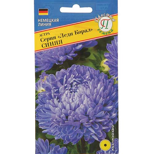 Астра Леди Корал синяя Престиж артикул фото 1 Астра Леди Корал синяя Престиж изображение 1 артикул 81291