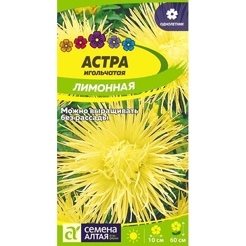 Астра Лимонная, семена артикул фото 1 Астра Лимонная, семена изображение 1 артикул 94121