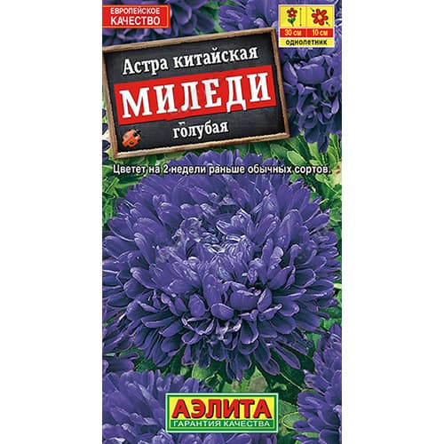 Астра пионовидая Миледи голубая Аэлита изображение 1 артикул 98833