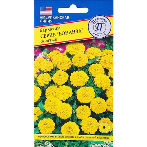 Бархатцы Бонанза Желтые Престиж изображение 1 артикул 81303