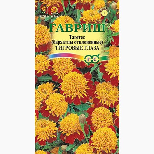 Бархатцы отклоненные (тагетес) Тигровые глаза Гавриш изображение 1 артикул 97605