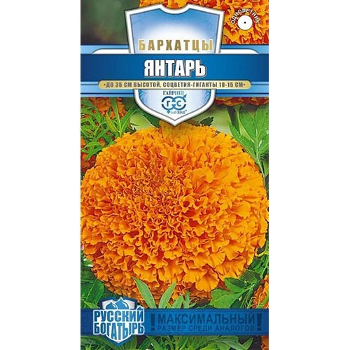 Бархатцы Янтарь, семена изображение 1 артикул 91970