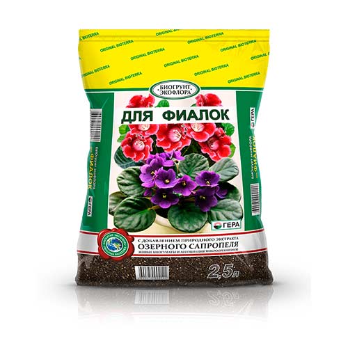 Биогрунт Гера для фиалок артикул фото 1 Биогрунт Гера для фиалок изображение 1 артикул 83237