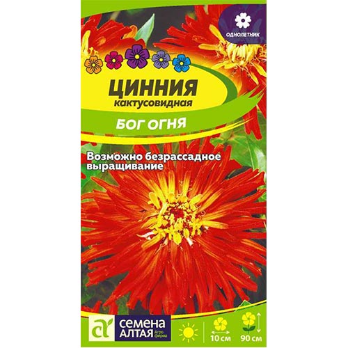 Цинния Бог Огня, семена изображение 1 артикул 94225