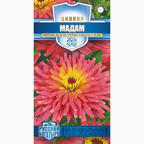 Цинния Мадам Гавриш изображение 1 артикул 97829