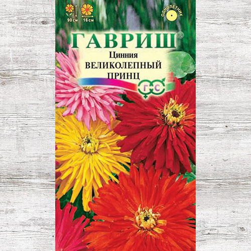 Цинния Великолепный Принц, смесь окрасок Гавриш изображение 1 артикул 71273