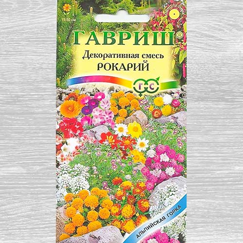 Декоративная смесь Рокарий, смесь окрасок Гавриш изображение 1 артикул 82369
