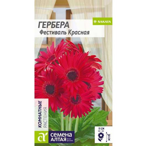Гербера Фестиваль красная Семена Алтая артикул фото 1 Гербера Фестиваль красная Семена Алтая изображение 1 артикул 85608