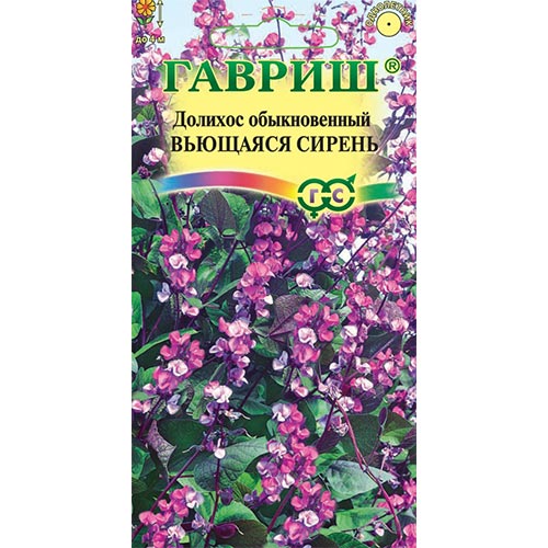 Гиацинтовые бобы (долихос) Вьющаяся сирень, семена изображение 1 артикул 92015