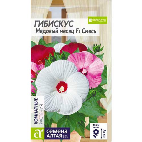 Гибискус Медовый месяц F1, смесь окрасок Семена Алтая изображение 1 артикул 78222