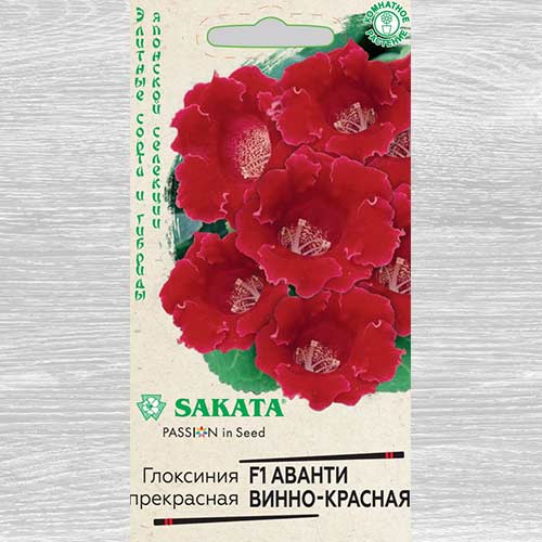 Глоксиния Аванти винно-красная F1 Гавриш изображение 1 артикул 82359