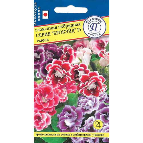 Глоксиния Брокэйд F1, смесь окрасок Престиж изображение 1 артикул 71440