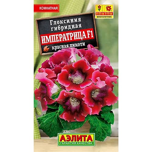 Глоксиния Императрица красная пикоти F1 Аэлита артикул фото 1 Глоксиния Императрица красная пикоти F1 Аэлита изображение 1 артикул 98940
