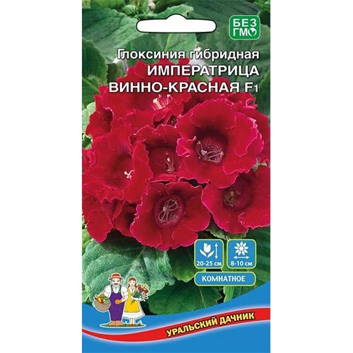 Глоксиния Императрица Винно-красная F1, семена изображение 1 артикул 94786