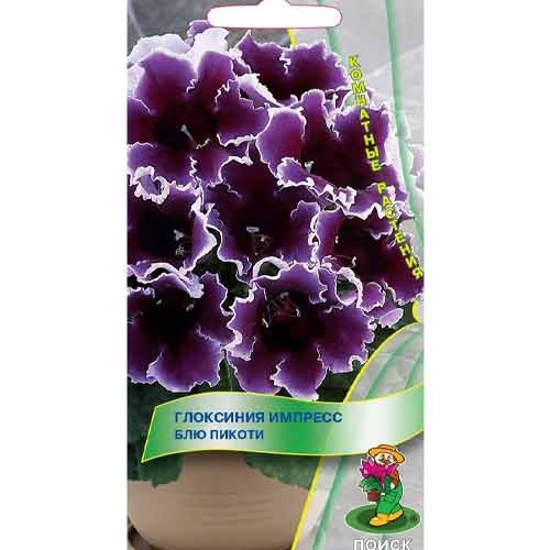 Глоксиния Импресс Блю Пикоти, семена изображение 1 артикул 92953
