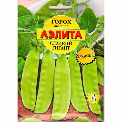Горох овощной Сладкий гигант Аэлита изображение 1 артикул 40033