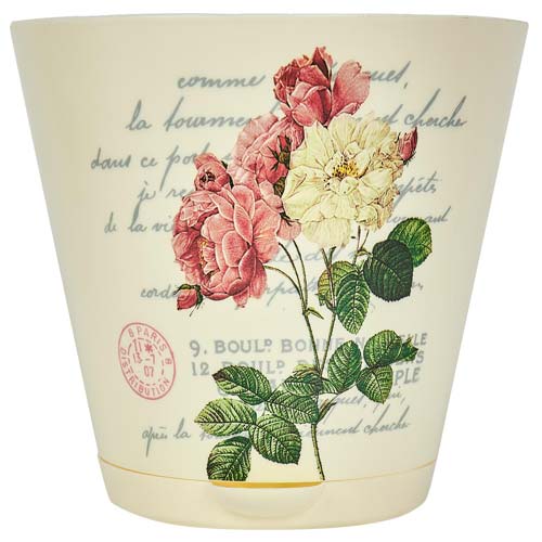 Горшок для цветов Easy Grow D 120 с прикорневым поливом Сливочный прованс артикул фото 1 Горшок для цветов Easy Grow D 120 с прикорневым поливом Сливочный прованс изображение 1 артикул 85260