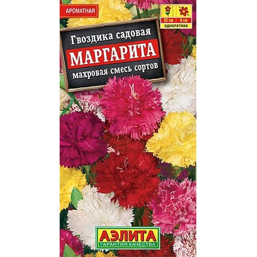Гвоздика садовая махровая Маргарита, смесь окрасок Аэлита изображение 1 артикул 40331
