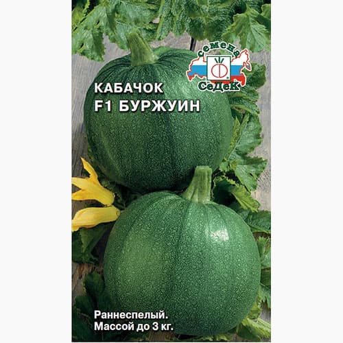 Кабачок Буржуин F1 Седек изображение 1 артикул 98020