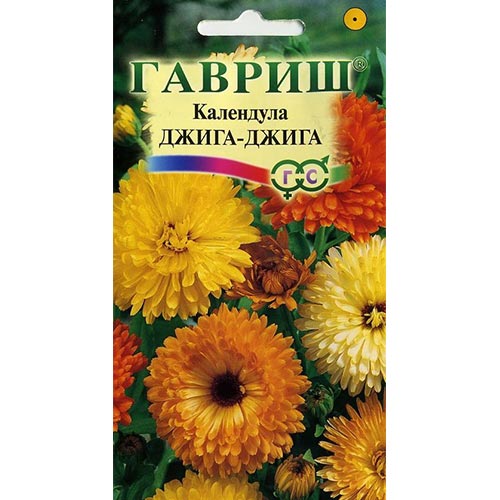 Календула Джига-Джига, смесь окрасок артикул фото 1 Календула Джига-Джига, смесь окрасок изображение 1 артикул 92065