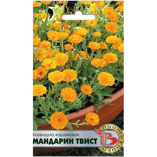 Календула карликовая Мандарин Твист Биотехника изображение 1 артикул 82692