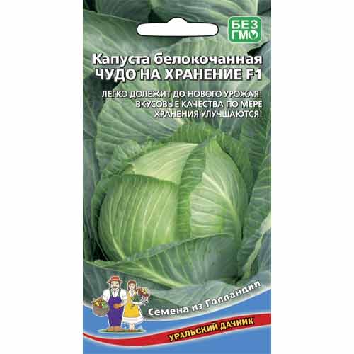 Капуста белокочанная Чудо на хранение F1 изображение 1 артикул 71745