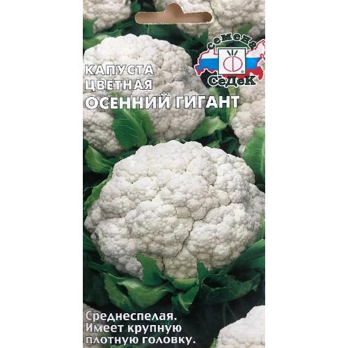 Капуста цветная Осенний гигант, семена изображение 1 артикул 93397