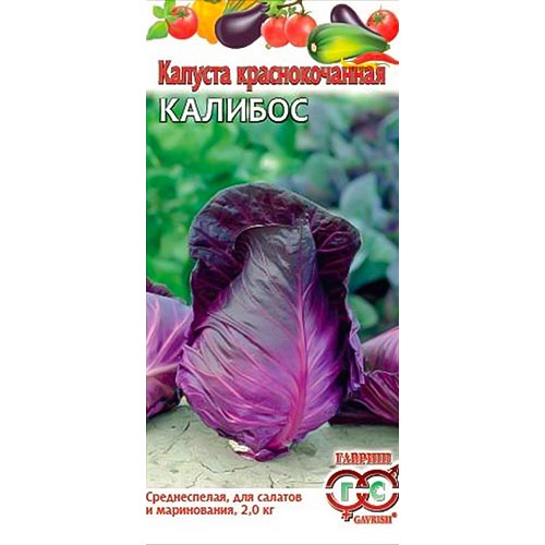 Капуста краснокочанная Калибос, семена изображение 1 артикул 91700
