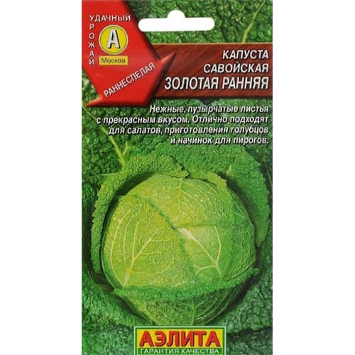 Капуста савойская Золотая ранняя Аэлита изображение 1 артикул 98285
