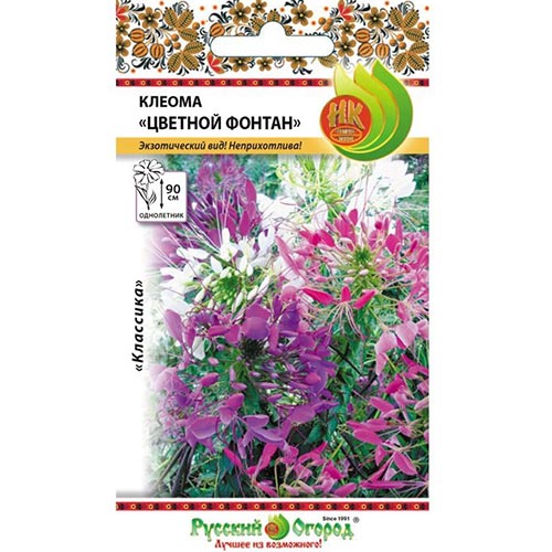 Клеома Цветной фонтан, смесь окрасок Семена Алтая изображение 1 артикул 78151