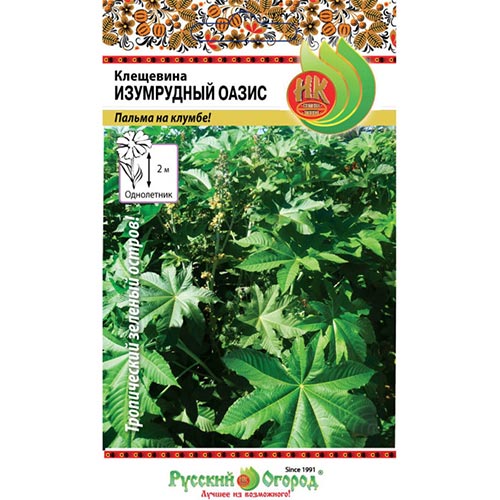 Клещевина Изумрудный оазис, семена изображение 1 артикул 92530