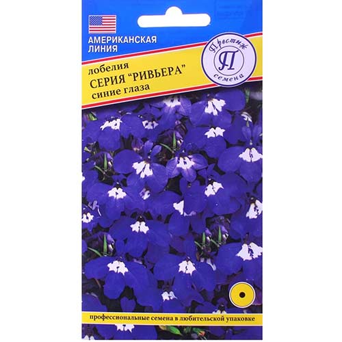 Лобелия Ривьера Синие глаза Престиж изображение 1 артикул 73658