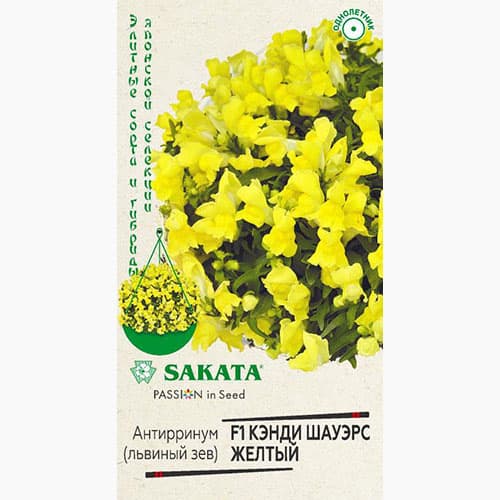 Львиный зев (антирринум) Кэнди Шауэрс желтый F1 Гавриш изображение 1 артикул 97731