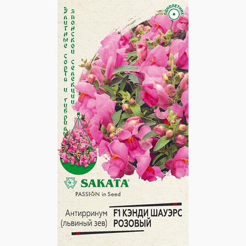 Львиный зев (антирринум) Кэнди Шауэрс розовый F1 Гавриш изображение 1 артикул 97733