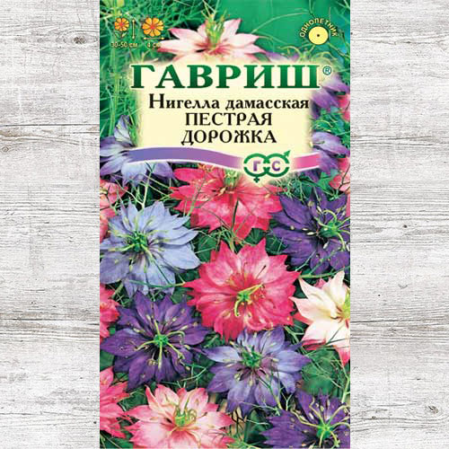 Нигелла Пестрая дорожка, смесь окрасок Гавриш артикул фото 1 Нигелла Пестрая дорожка, смесь окрасок Гавриш изображение 1 артикул 73879