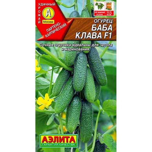 Огурец Баба Клава F1 Аэлита изображение 1 артикул 40117