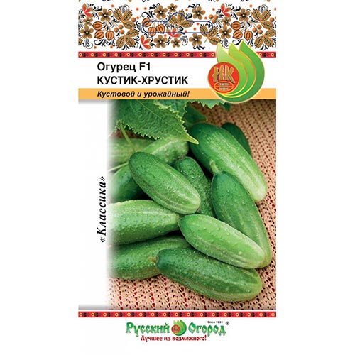 Огурец Кустик-хрустик F1, семена изображение 1 артикул 92346